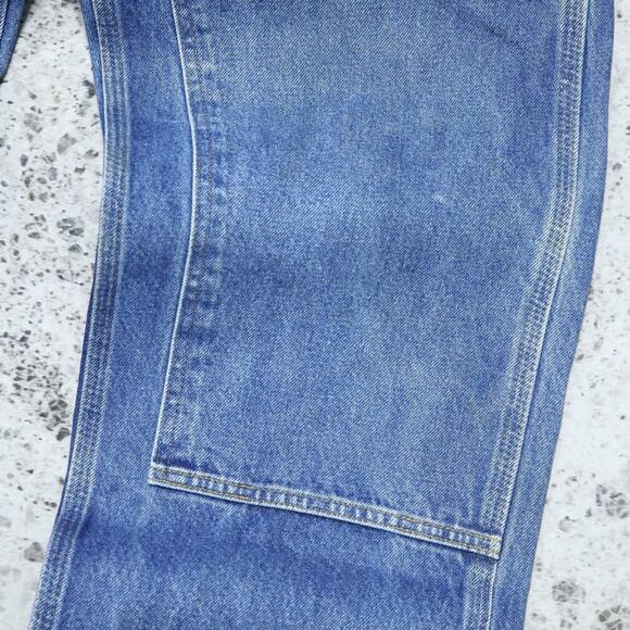 Vintage Carhartt B73 DST Faded Blue Jeans Denim Double Knee Carpenter Pant 33x31 - Picture 12 of 16